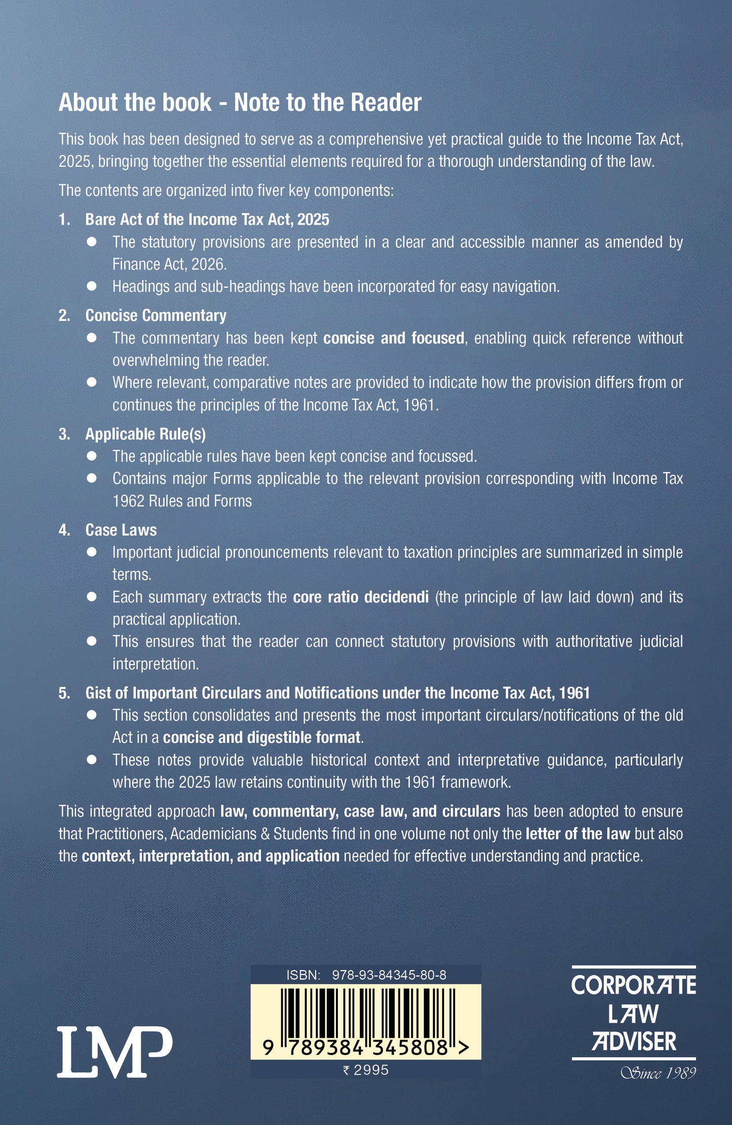 Concise Commentary On Income Tax Act, 2025