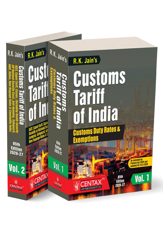 Customs Tariff of India 2026-2027
